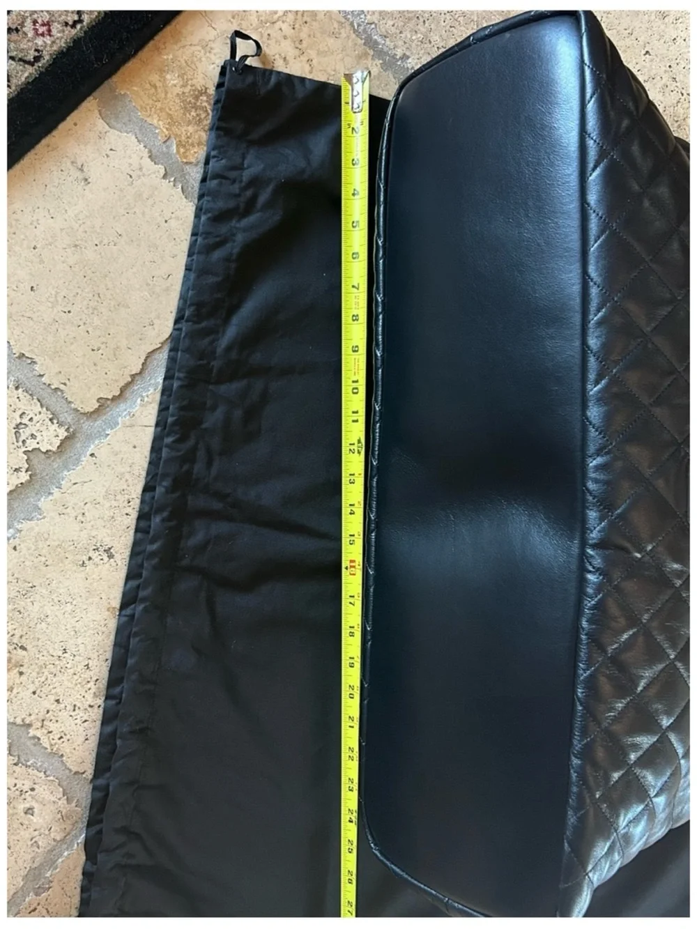 Saint Laurent YSL monogram ES giant Black Quilted Leather travel bag made Italy